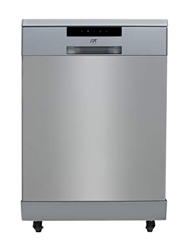 SPT 24″ Portable Dishwasher with 6 Wash Programs