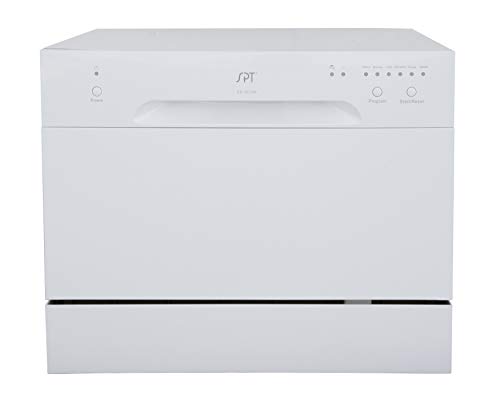SPT Compact Countertop Dishwasher - Portable Dishwasher with Stainless Steel Interior