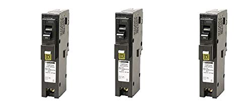 Square D by Schneider Electric HOM120PCAFIC Homeline Plug-On Neutral 20 Amp Single-Pole CAFCI Circuit Breaker, (3-Pack)