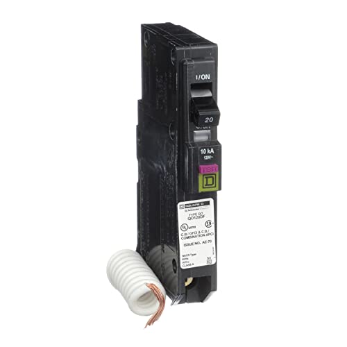 Square D QO120DFC 20 Amp Single-Pole Dual Function Circuit Breaker