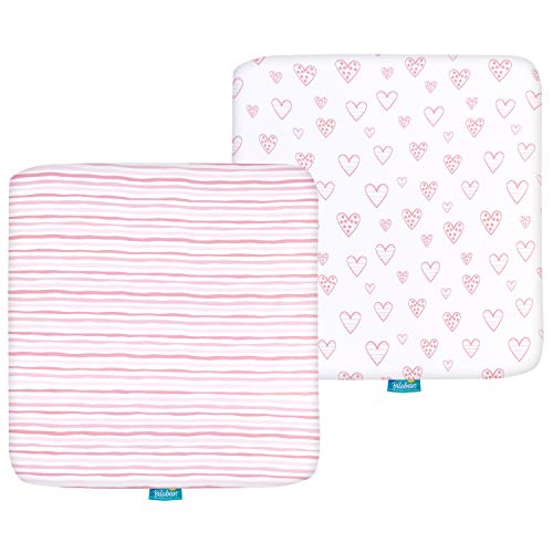 Square Playard Fitted Sheets, 2 Pack