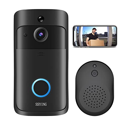 SSYING Video Doorbell Camera: Affordable Security with HD WiFi & Night Vision