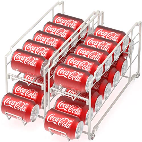 Stackable Beverage Soda Can Dispenser Organizer Rack