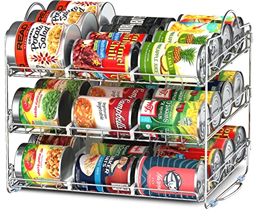 Stackable Can Organizer for Kitchen Cabinet or Pantry