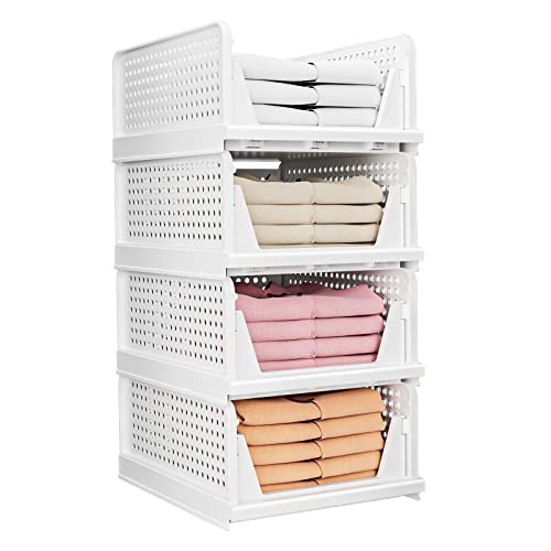 Stackable Drawer Baskets for Clothing Storage