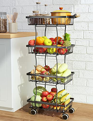 Stackable Fruit and Vegetable Storage Cart