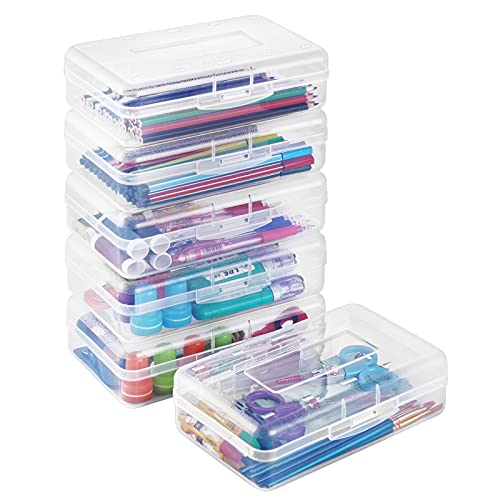 Stackable Pencil Box with Snap-tight Lid
