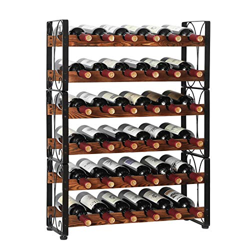 Stackable Rustic 36 Bottle Wine Rack