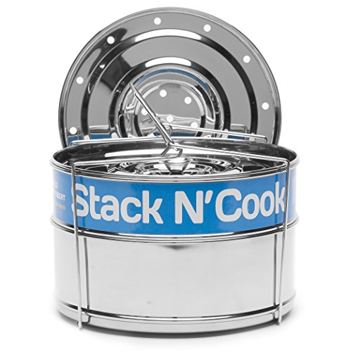 ecozoi Premium Extra Deep Stackable Steamer Insert Pans Pot in Pot