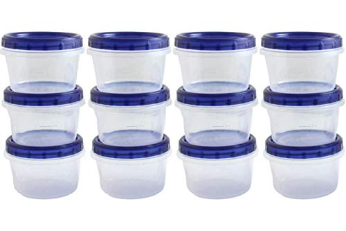 Stackable Twist Top Food Deli Containers 16 Oz 12 Pack
