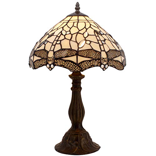 Stained Glass Dragonfly Bedside Table Lamp