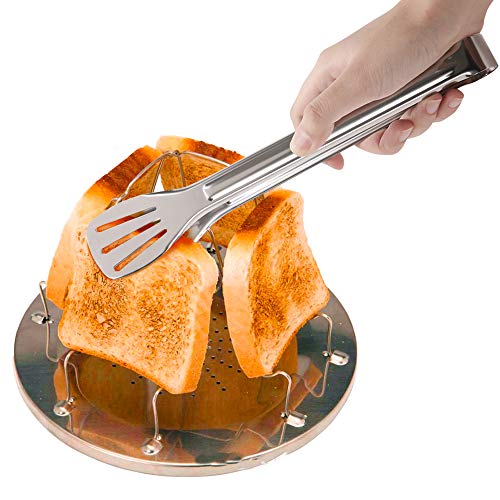Stainless Steel 4 Slice Propane Bread Toaster for Camping