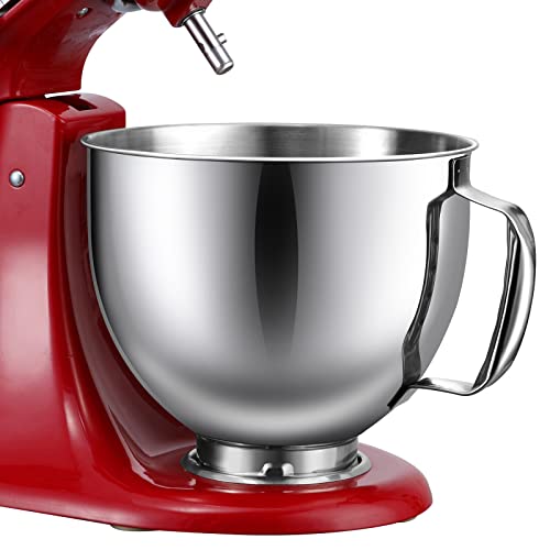 FIRJOY Pouring Shield for KitchenAid 4.5 and 5 Quart Stainless Steel Bowls  ONLY - Secure Fit Splash Guard Accessory for KitchenAid Tilt-Head Stand