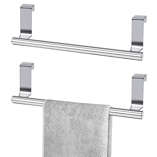Stainless Steel Cabinet Door Towel Bar, 2 Pack