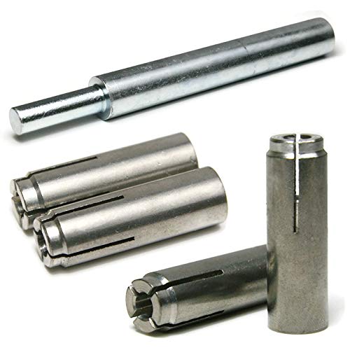Stainless Steel Concrete & Stone Drop in Female Expansion Anchors with Setting Tool 3/8"-16 x 1-9/16" Qty 20