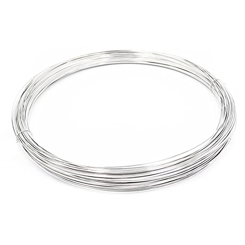 Silver Plated Stainless Steel Craft Wire, 32.8 ft, 26 Gauge