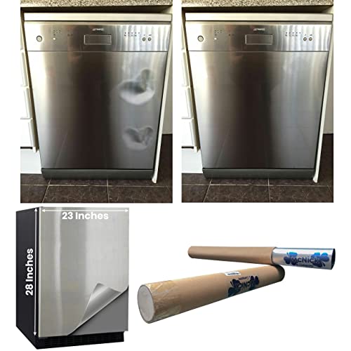 Stainless Steel Dishwasher Magnet Cover - Hide Dents and Scratches