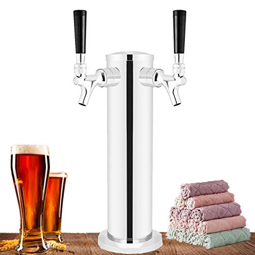 Stainless Steel Double Taps Beer Tower