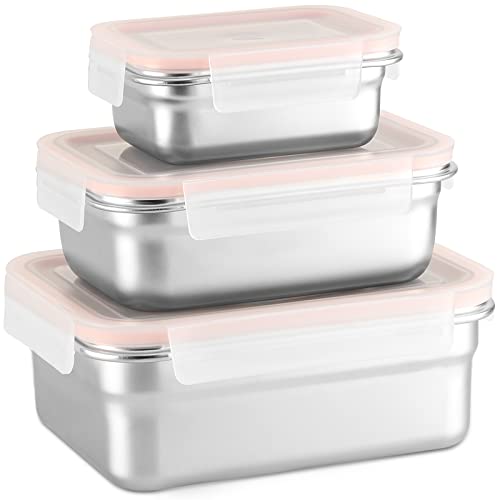 Stainless Steel Food Storage Containers by MOZAOUSA