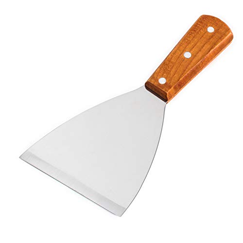 Stainless Steel Grill Scraper with Wooden Handle