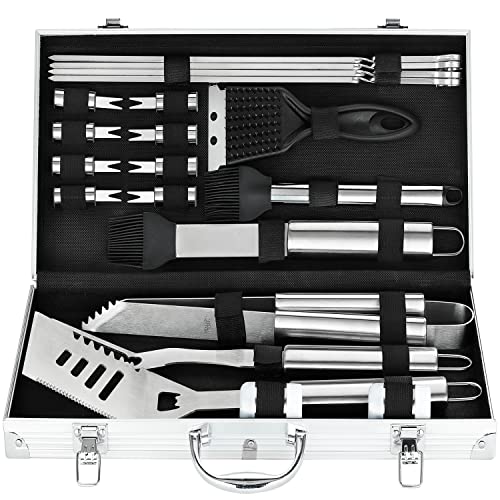 Stainless Steel Grill Set - Perfect BBQ Tool Set for Outdoor Camping