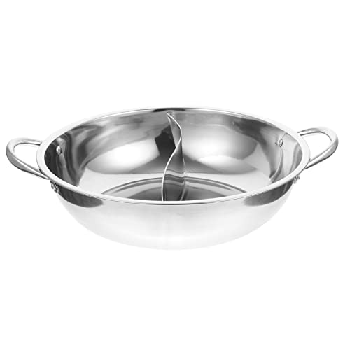 4.5 Quart Dual-Sided Hot Pot with Divider: Perfect for Two-Flavor