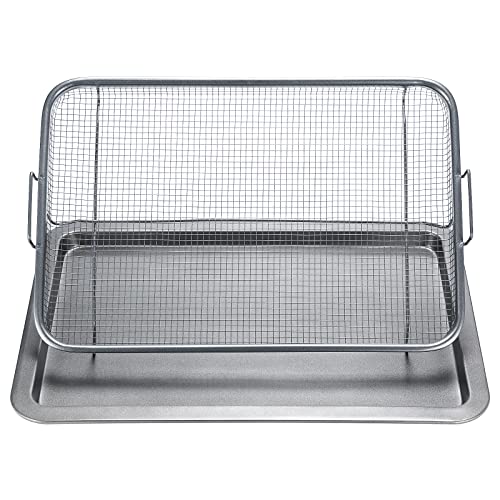 Stainless Steel Large Air Fryer Tray For Oven