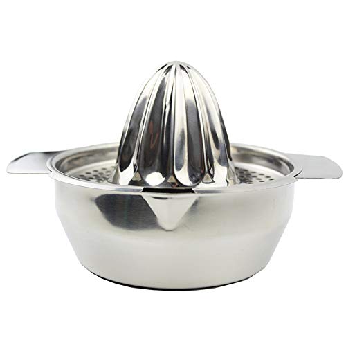 Stainless Steel Manual Fruit Juicer with Bowl Strainer