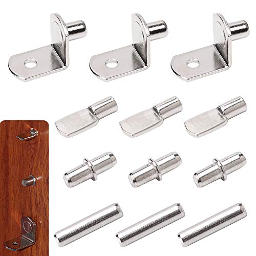 Stainless Steel Metal Shelf Pegs Set, 80 Pieces - Durable and Versatile