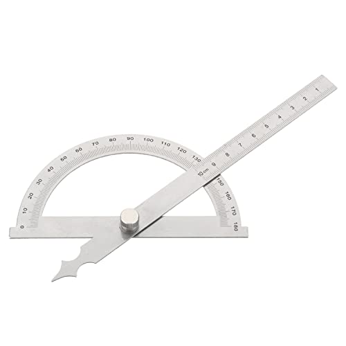 Stainless Steel Protractor with Adjustable Arm