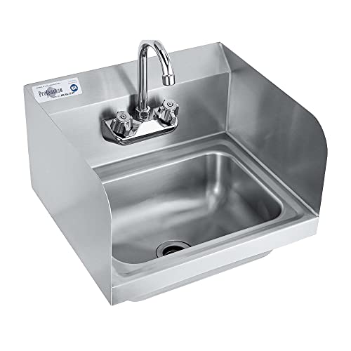 Stainless Steel Sink Commercial Wall Mount Hand Washing Basin