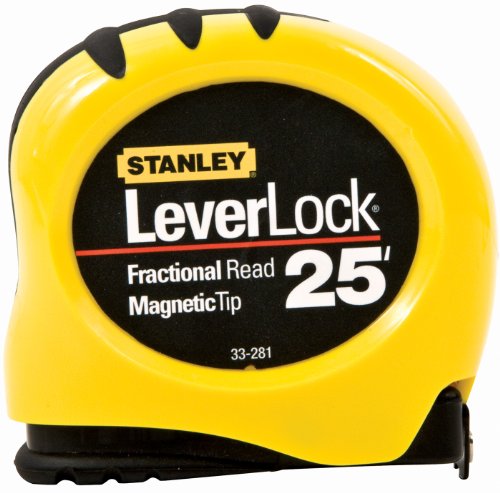 Stanley Leverlock Magnetic Tape Measure 1" x 25'