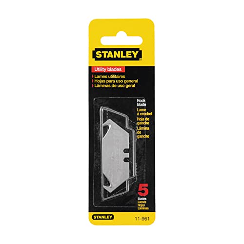 Stanley Hand Tools 11-961 5 Pack Utility Knife Hook Blade