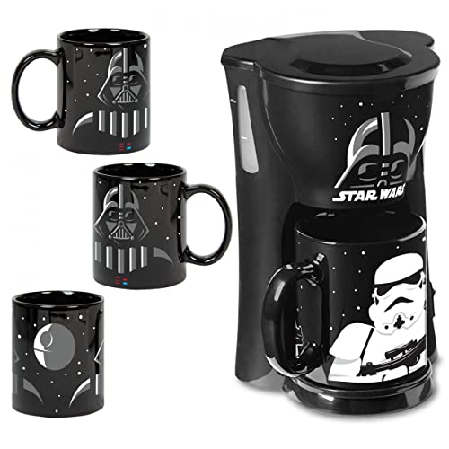 Star Wars Darth Vader and Stormtrooper Coffee Maker with 2 Mugs