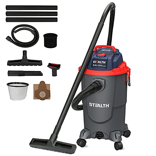 Stealth Wet Dry Vacuum Cleaner 8 Gallon