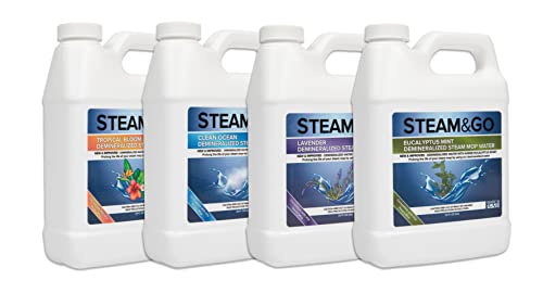 Steam & Go Bundle of 4 Demineralized Water for Steam Cleaner