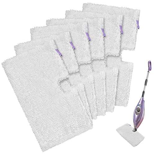 GFRED 6 Pack Microfiber Steam Mop Replacement Pads for Shark S3500 Series