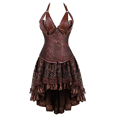Steampunk Pirate Gothic Corset Dress Halloween Costume