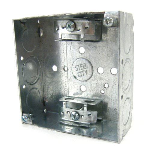 Steel City 52171-X Square Box with Cable Clamps