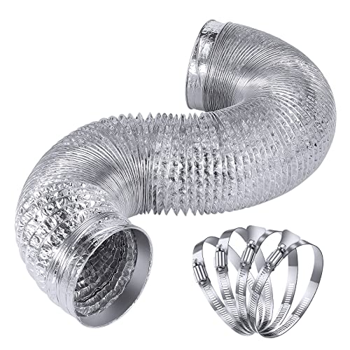 Steelsoft 10ft Extra Thick Heavy Duty Dryer Vent Duct Hose Kit