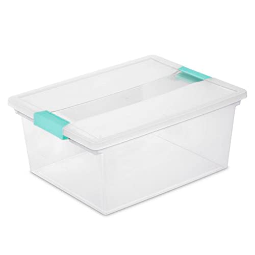 Deep Clear Stackable Storage Container Bin: Home & Classroom Organizer