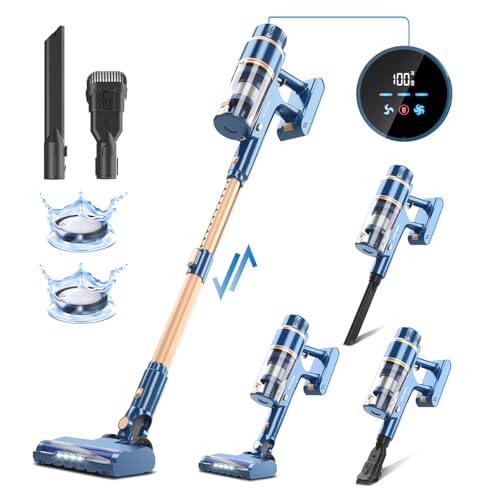 Stick Vacuum with Powerful Brushless Motor, LED Touch Display, 45 Mins Long Runtime