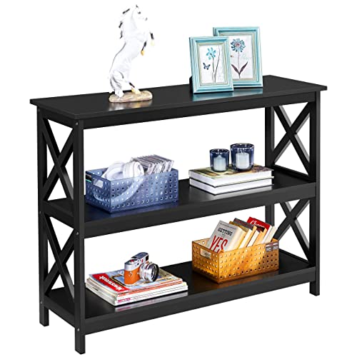 Storage Console Table for Hallway Living Room, Black