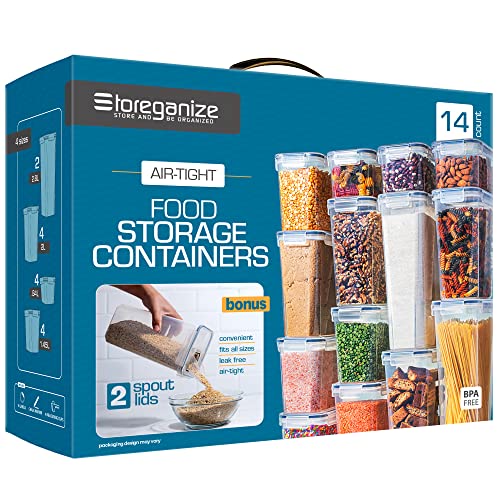 Storeganize 14pc Airtight Food Storage Containers