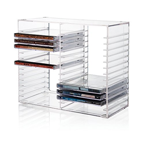 STORi Clear CD Organizer: Holds 30 Cases, Made in USA