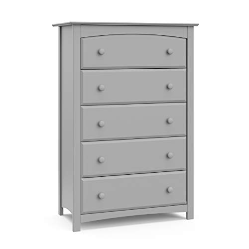 Storkcraft Kenton 5 Drawer Dresser (Pebble Gray)