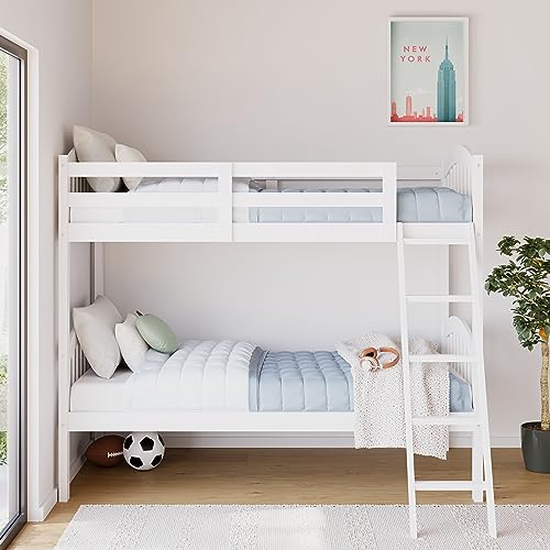 Storkcraft Long Horn Twin Bunk Bed, White