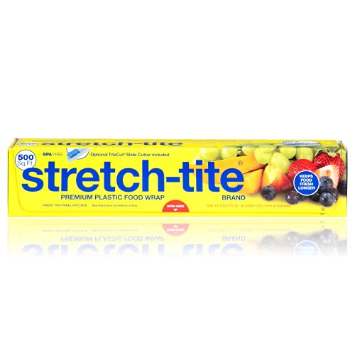 Kirkland Signature Stretch-Tite Plastic Wrap - 11 7/8 x750 feet -2 Count  (Pack of 1)