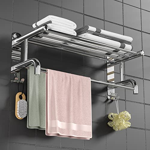 Stretchable Towel Bar with Shelf