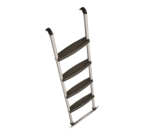 Stromberg Carlson Interior Bunk Ladder, KD, RV Bunk Ladder, Bunk Bed Ladder with Injection Molded Treads, Hooks and Mounting Hardware Included, can be Used as Dorm Loft Ladder - Silver 60"